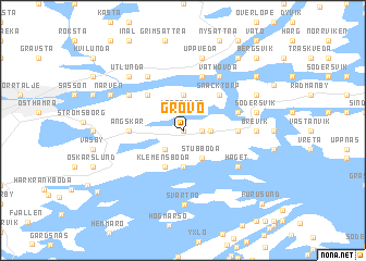 map of Grovö