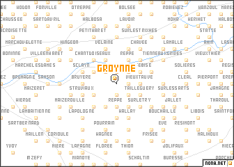map of Groynne