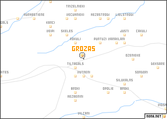 map of Grozas