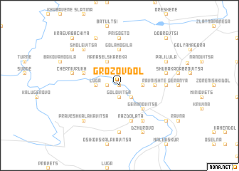 map of Grozʼov Dol