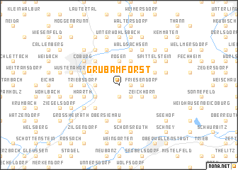 map of Grub am Forst