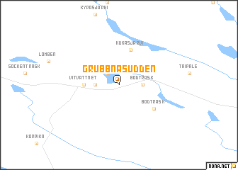 map of Grubbnäsudden