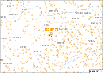 map of Grubci