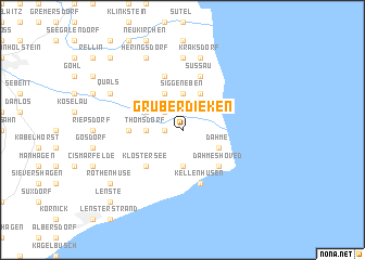 map of Gruberdieken