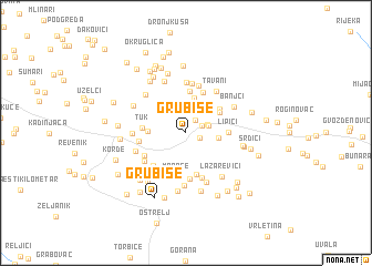 map of Grubiše