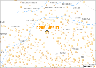 map of Grublješići