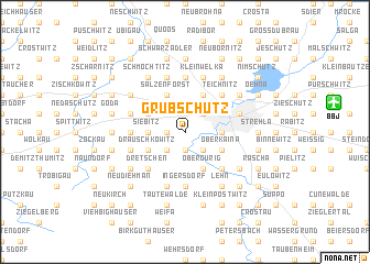 map of Grubschütz