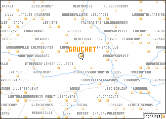 map of Gruchet