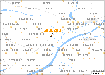 map of Gruczno
