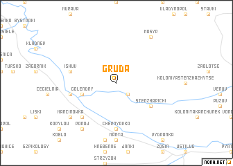 map of Gruda