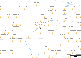 map of Grudna