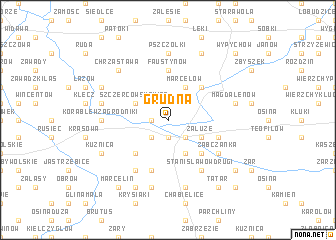 map of Grudna