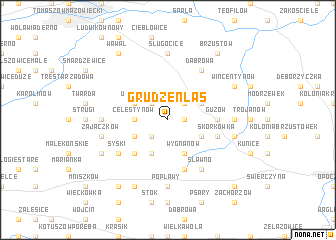 map of Grudzen-Las
