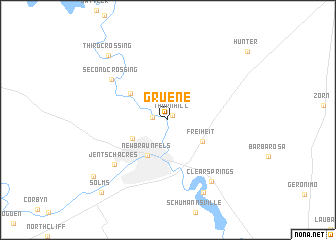 map of Gruene