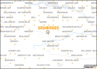 map of Gruibingen