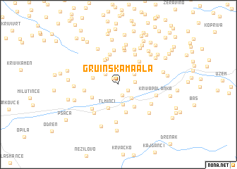 map of Gruinska Maala