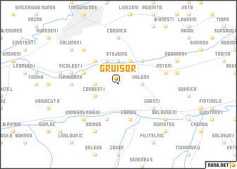 map of Gruişor