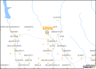 map of Gruiu