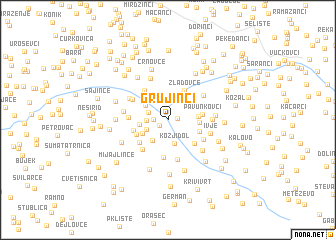 map of Grujinci