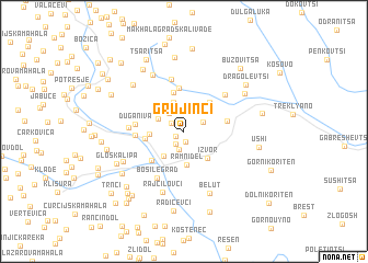 map of Grujinci