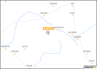 map of Gruma