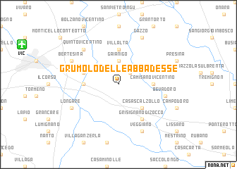 map of Grumolo delle Abbadesse