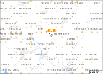 map of Grüna