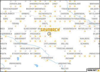 map of Grünbach