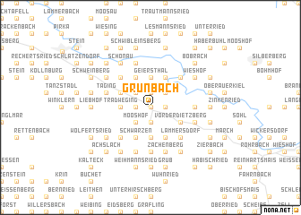 map of Grünbach