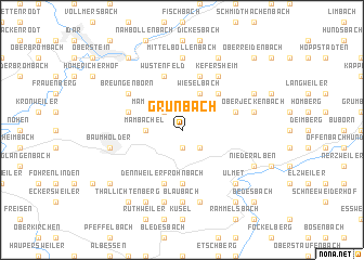 map of Grünbach