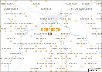 map of Grunbach