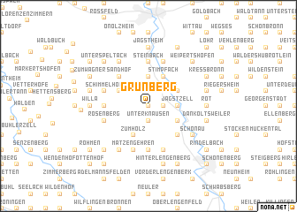 map of Grünberg