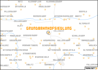 map of Grund-Bahnhofsiedlung