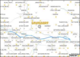 map of Grunddorf