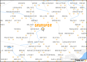 map of Grundfør