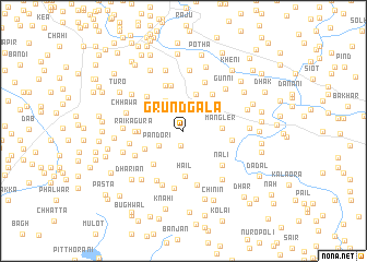 map of Grund Gāla