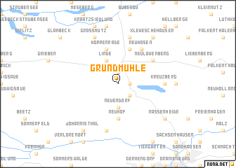 map of Grundmühle