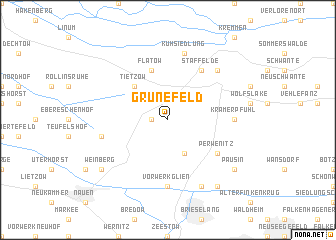 map of Grünefeld
