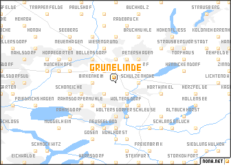 map of Grünelinde