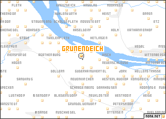 map of Grünendeich