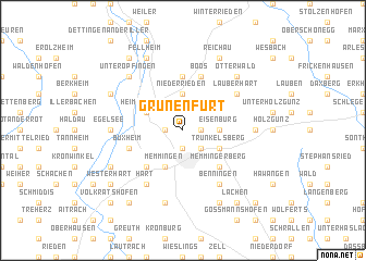 map of Grünenfurt