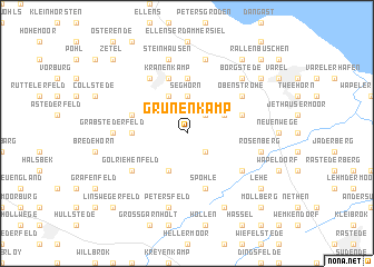 map of Grünenkamp