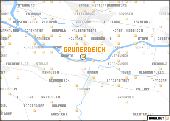 map of Grünerdeich