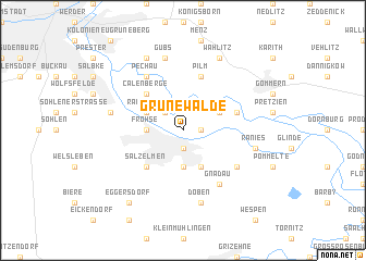 map of Grünewalde