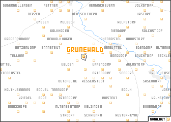 map of Grünewald
