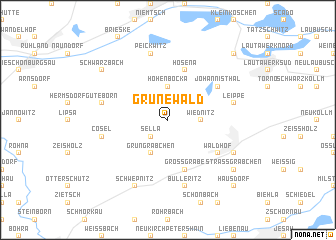 map of Grünewald