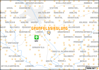 map of Grünfeldsiedlung