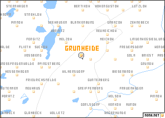 map of Grünheide