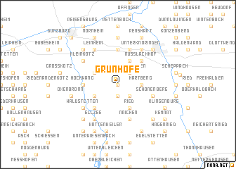 map of Grünhöfe