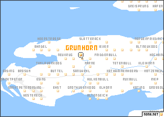 map of Grünhörn